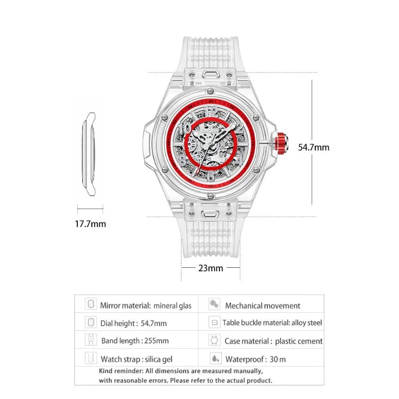 ONOLA Amazing Mechanical See Through Watch for Men