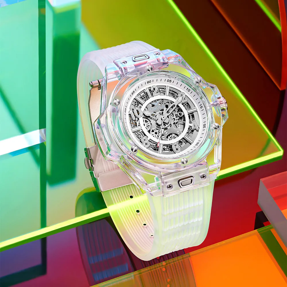 ONOLA Amazing Mechanical See Through Watch for Men