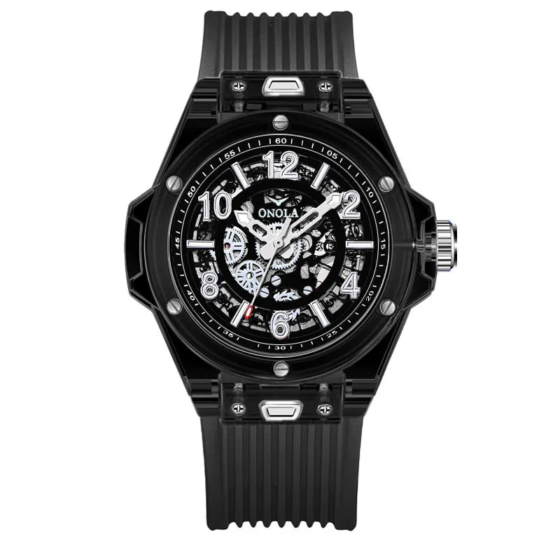 ONOLA Amazing Mechanical See Through Watch for Men