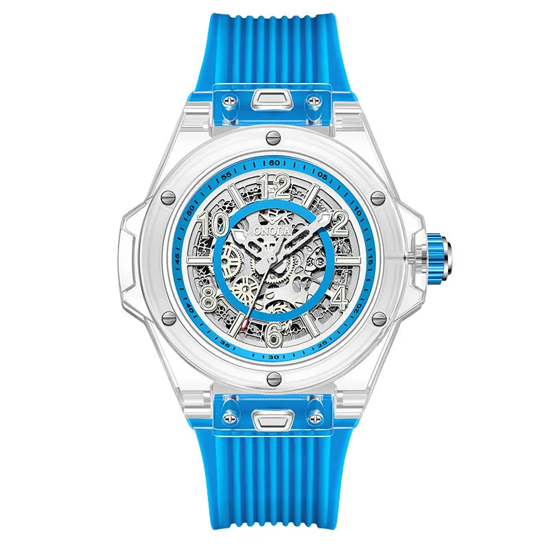 ONOLA Amazing Mechanical See Through Watch for Men