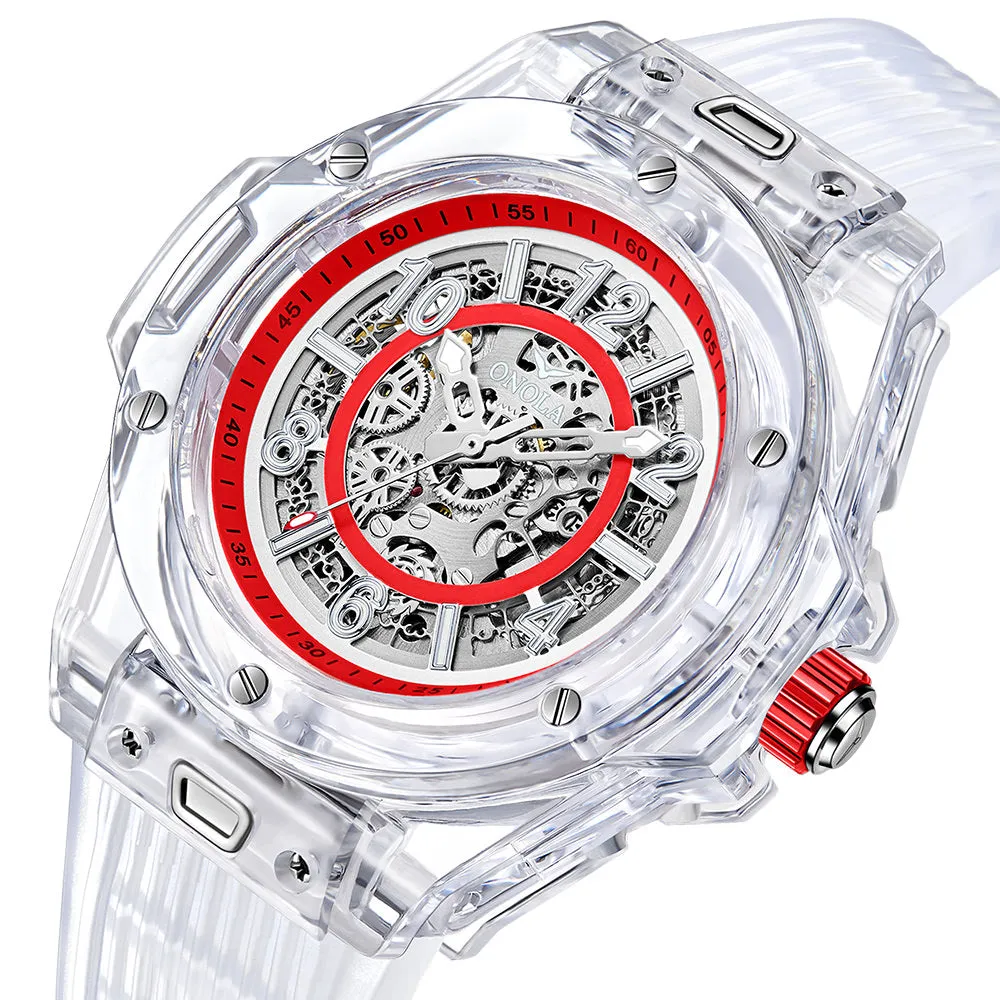 ONOLA Amazing Mechanical See Through Watch for Men
