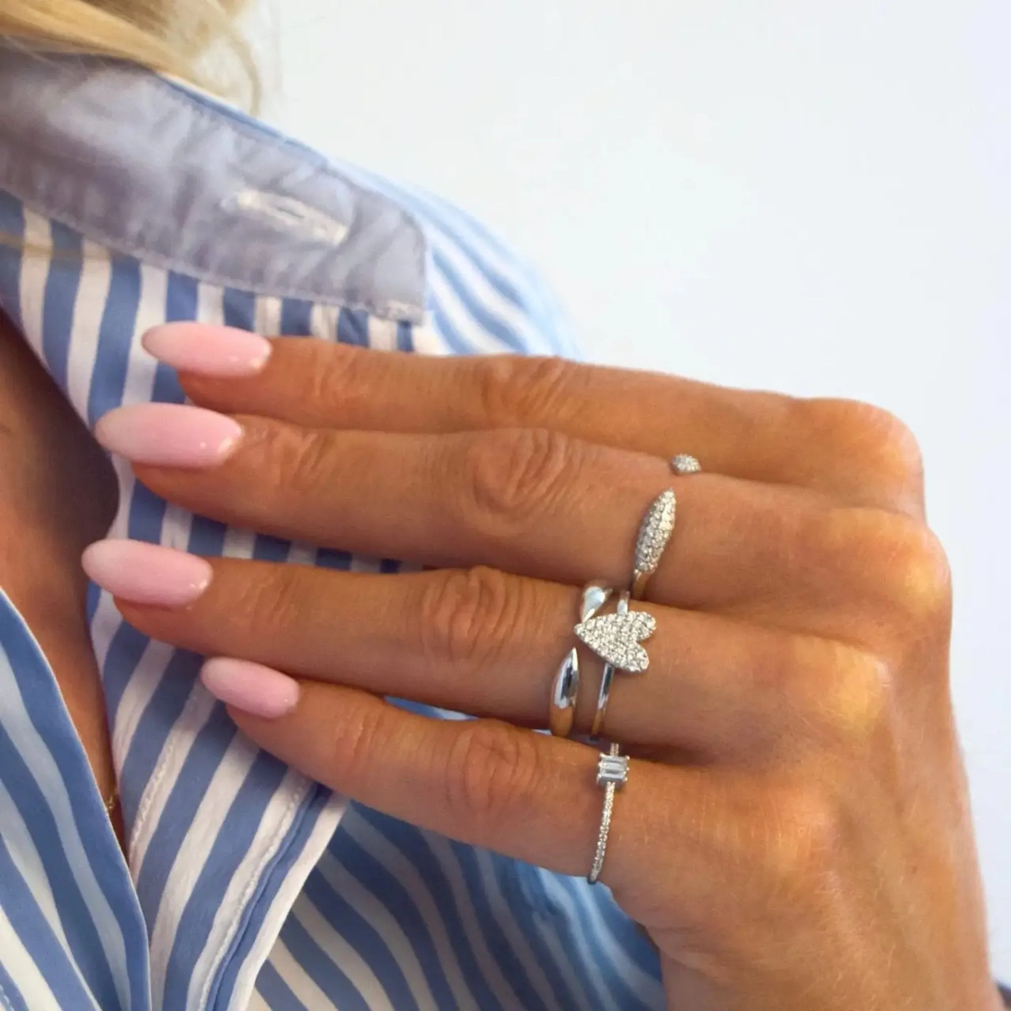 Petite Diamond Baguette Ring