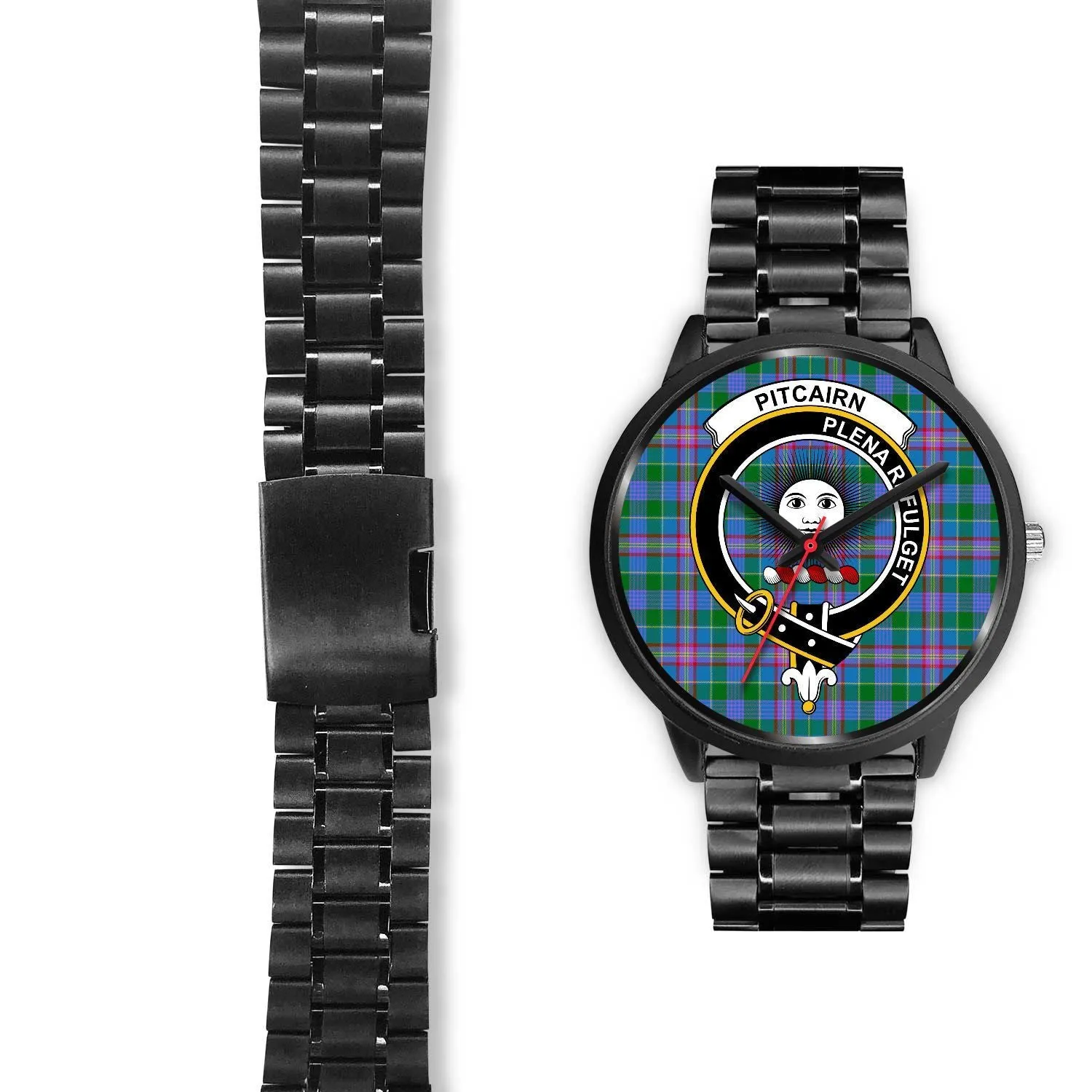 Pitcairn Hunting Clan Badge Tartan Black Watch