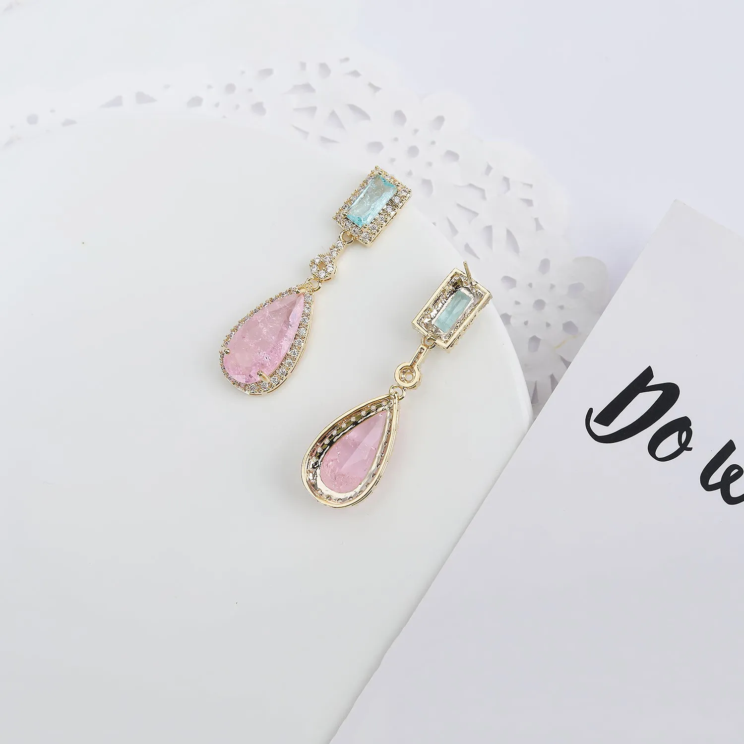 Popular Zircon Water Drop Earring, Women's Girl's Gatherings Jewelry CE11680