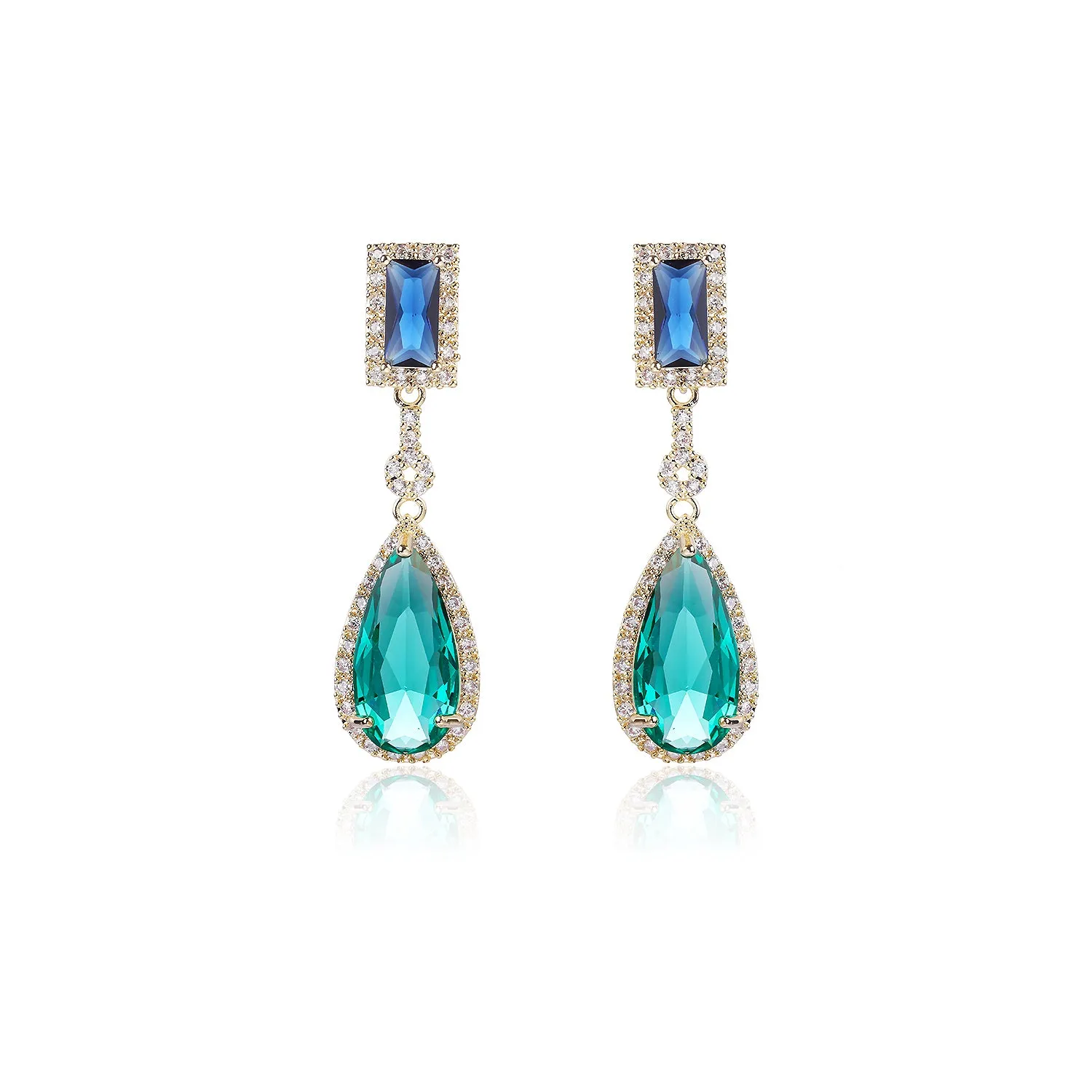 Popular Zircon Water Drop Earring, Women's Girl's Gatherings Jewelry CE11680