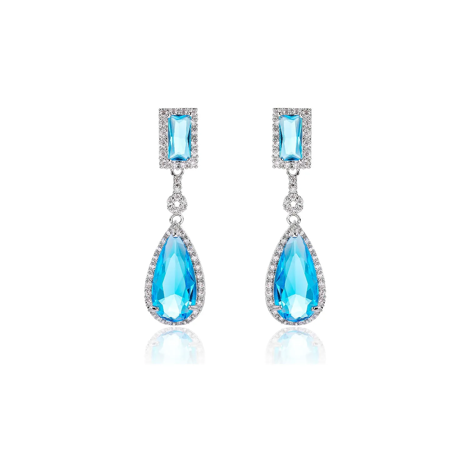 Popular Zircon Water Drop Earring, Women's Girl's Gatherings Jewelry CE11680