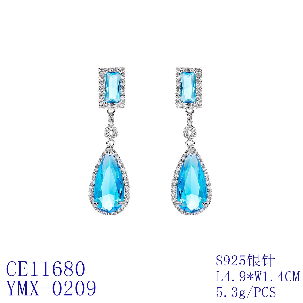 Popular Zircon Water Drop Earring, Women's Girl's Gatherings Jewelry CE11680