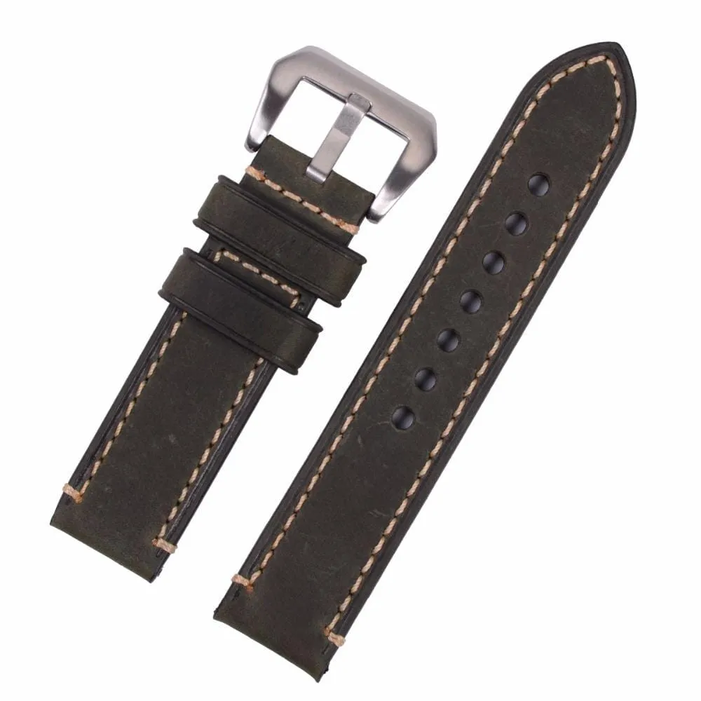 Retro Leather Straps Compatible with the Lacoste 22mm Range