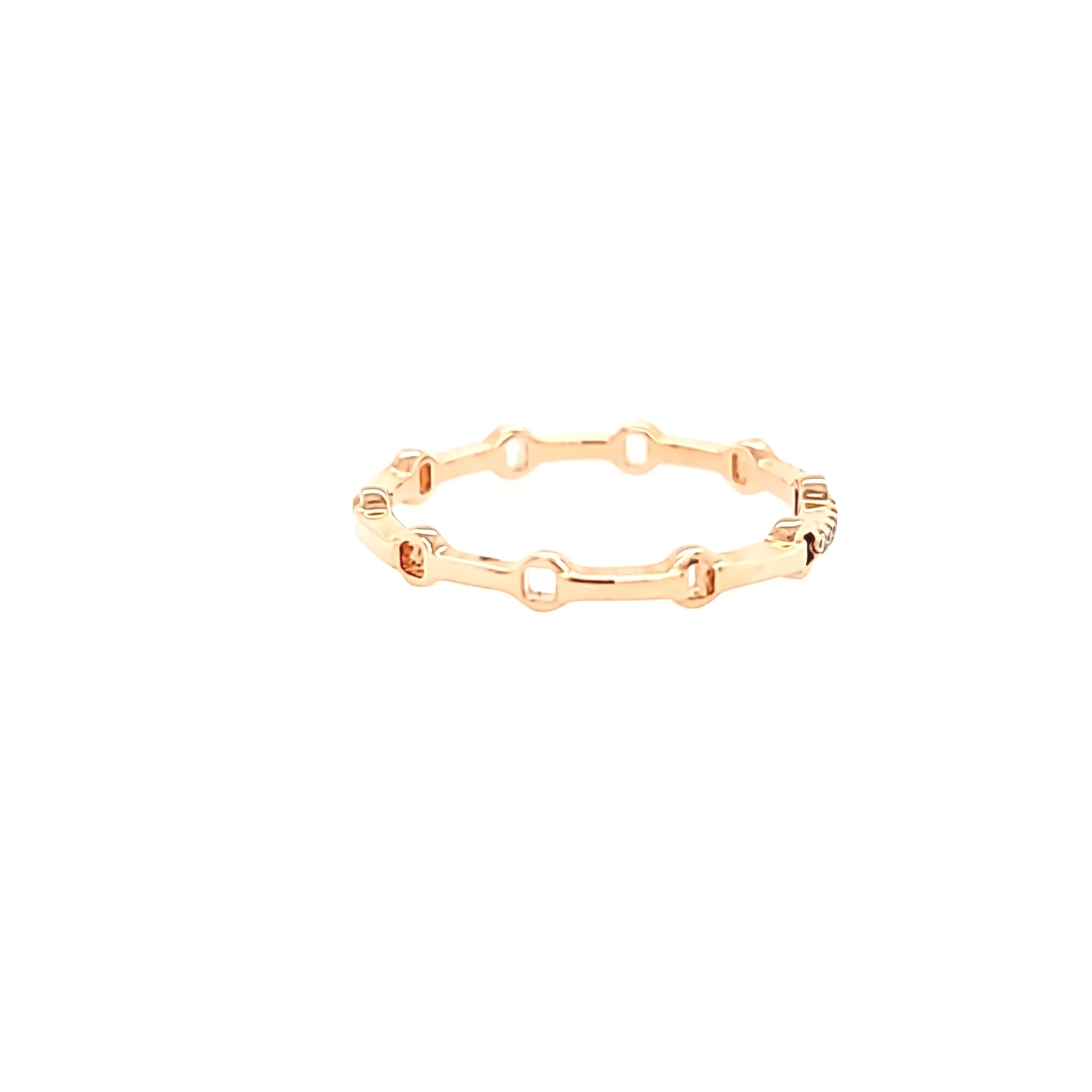 Rose Gold Diamond Stacker Ring (I6463)