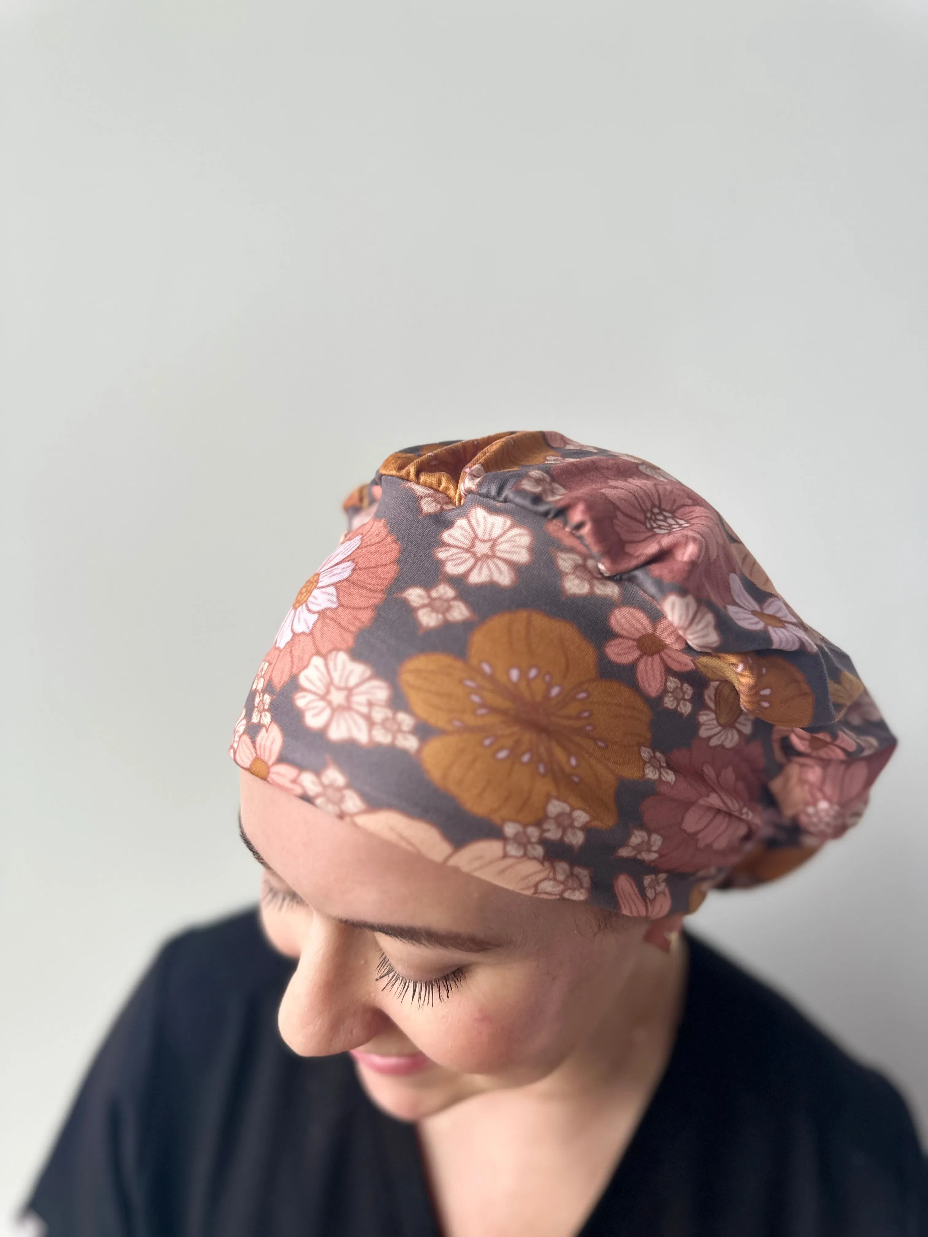 Scrub Hat - Dusk Floral
