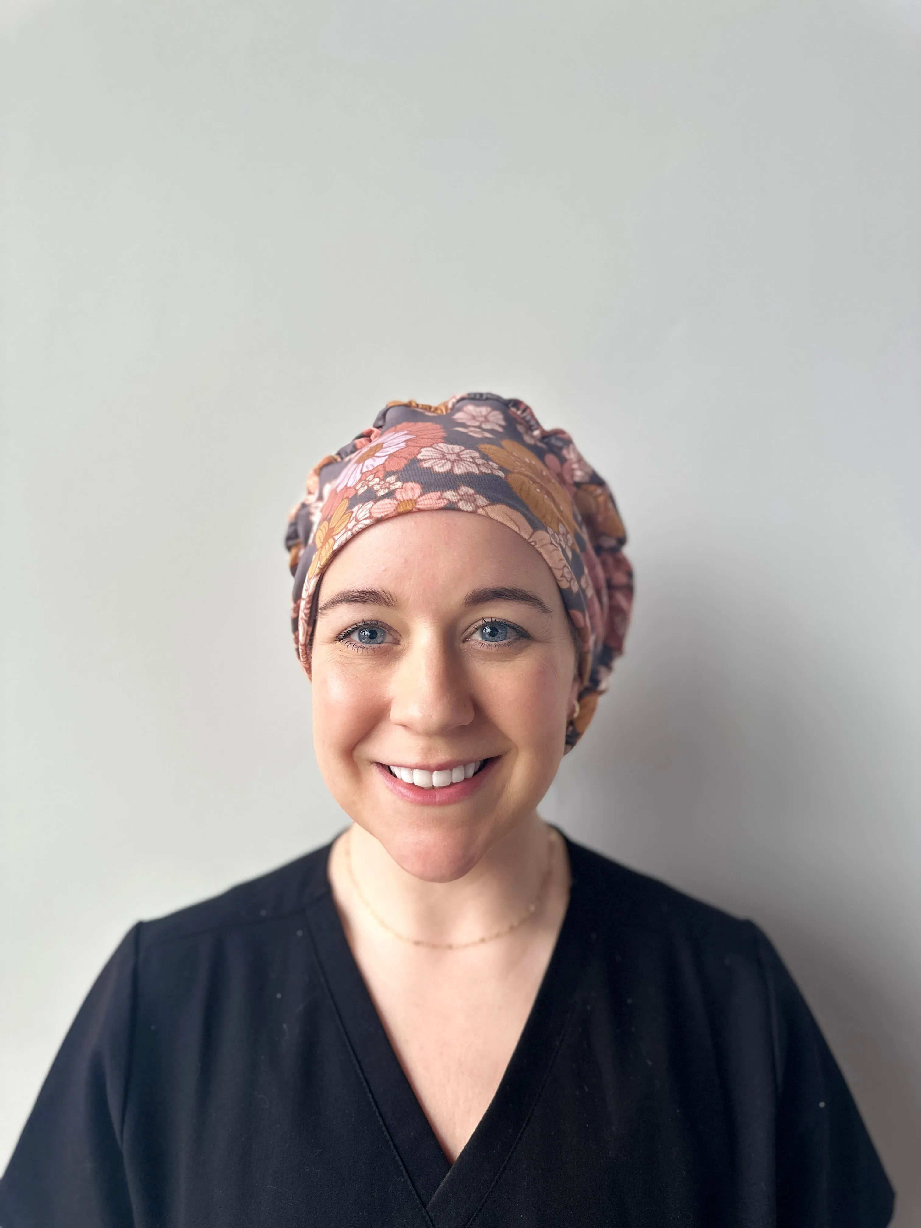 Scrub Hat - Dusk Floral