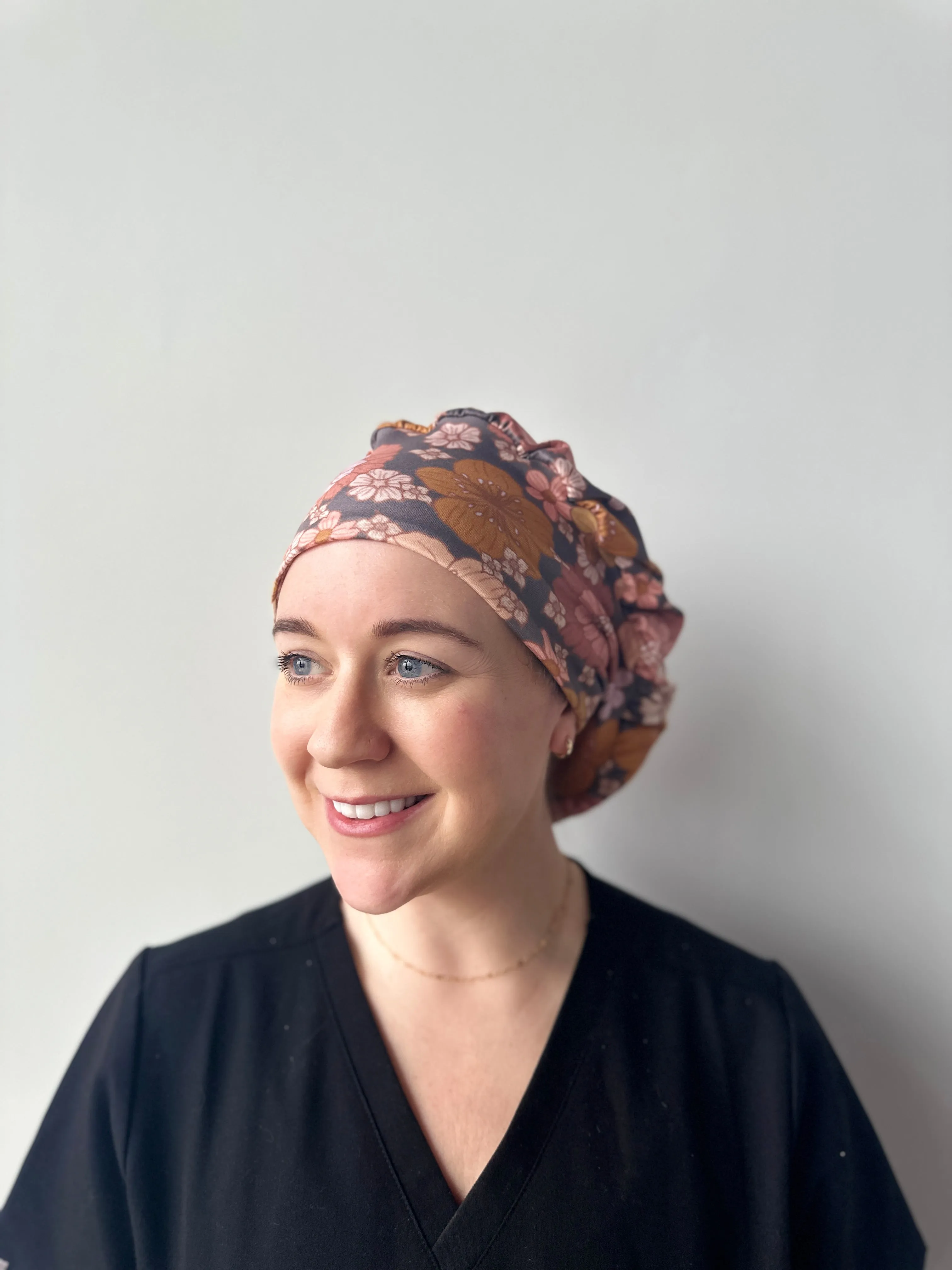 Scrub Hat - Dusk Floral
