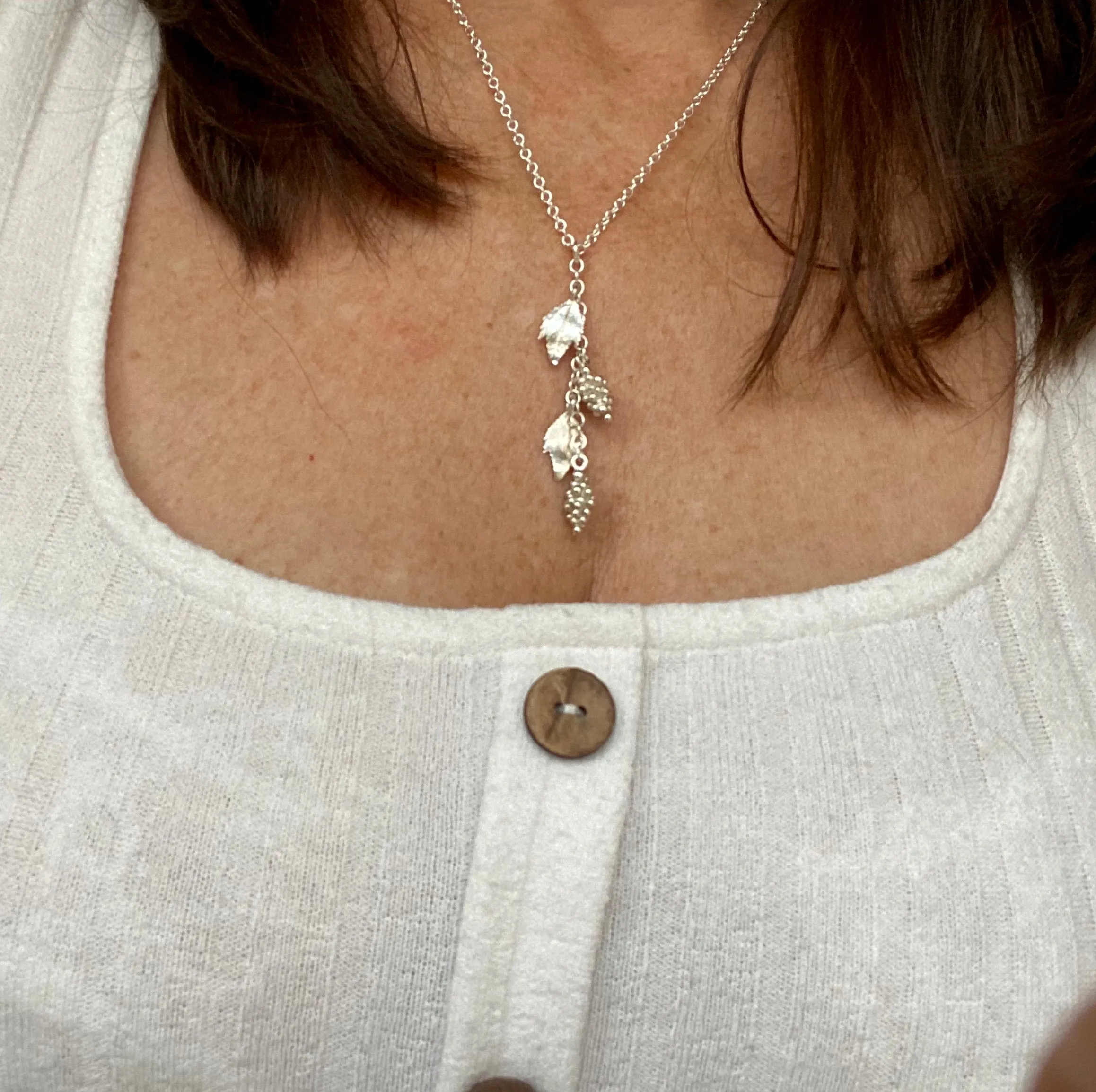 Silver Grapevine Necklace