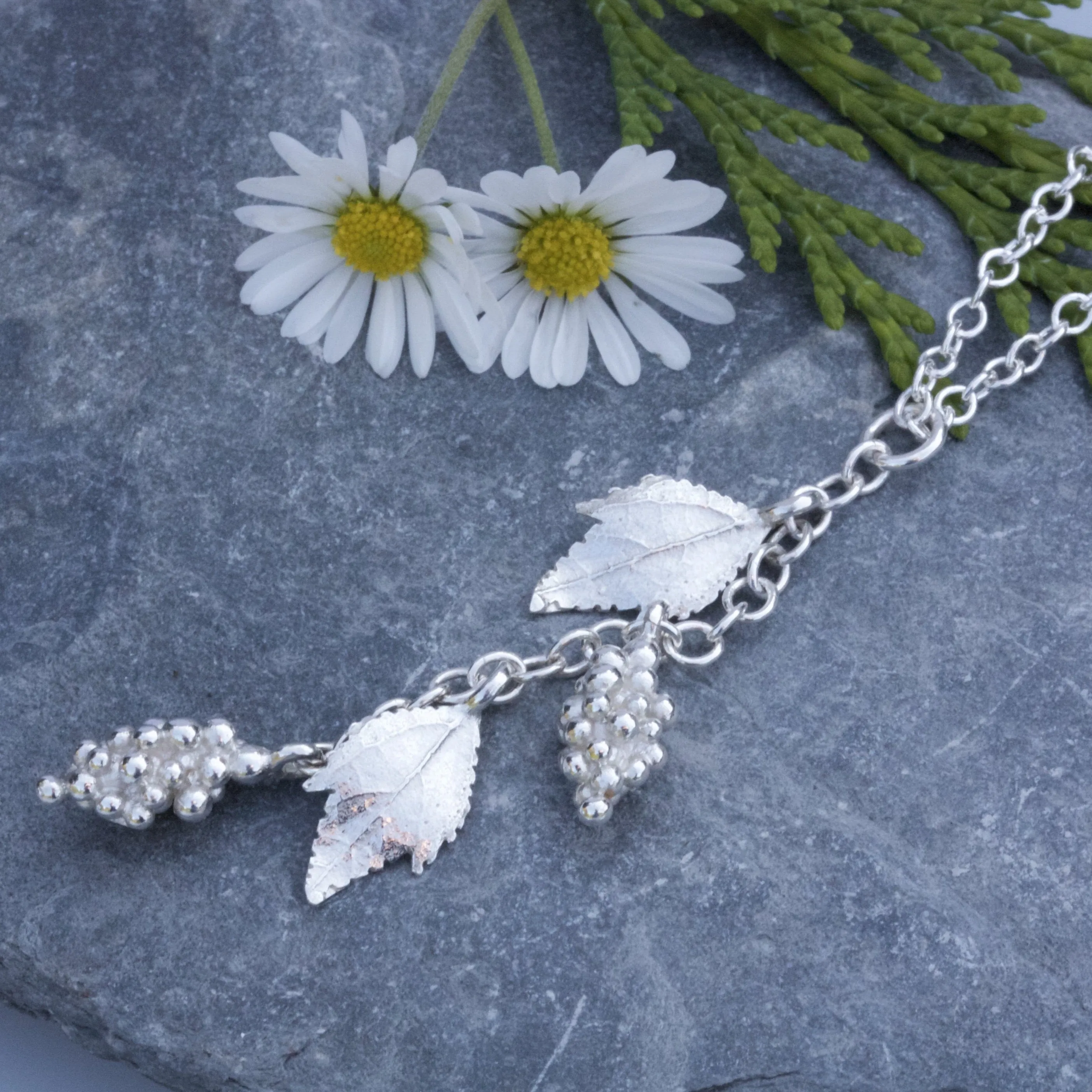 Silver Grapevine Necklace