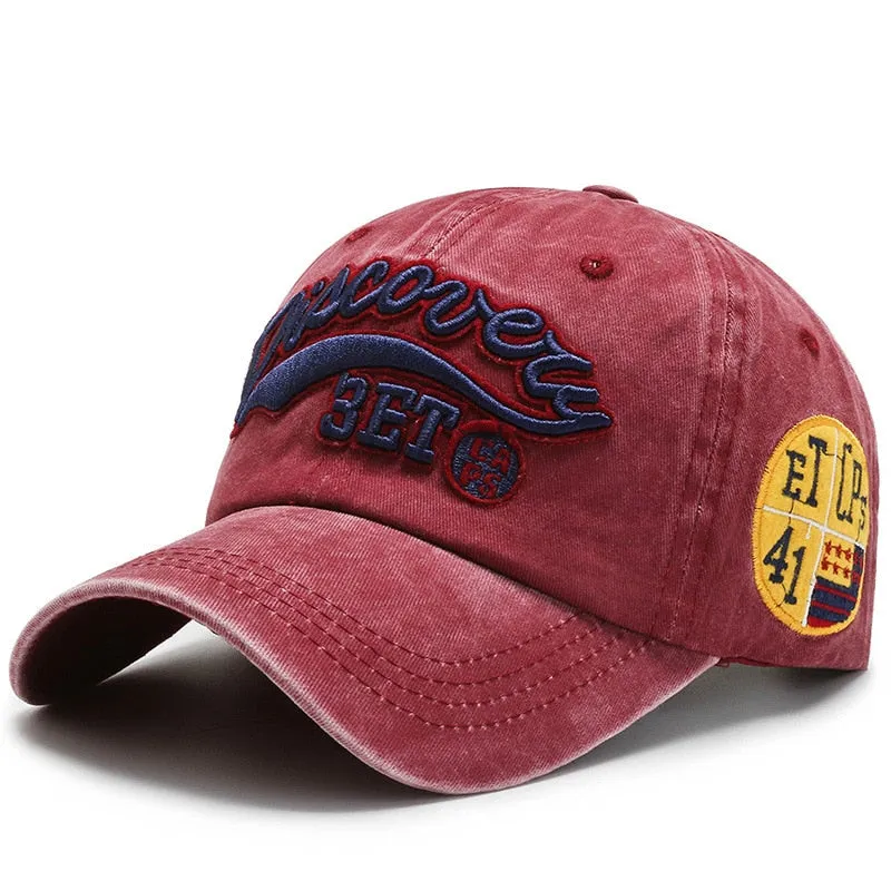 Summer Women Men Baseball Cap Solid Snapback Letter Embroidery Vintage Sunhat Outdoor Cotton Hip Hop Baseball Hat Casquette