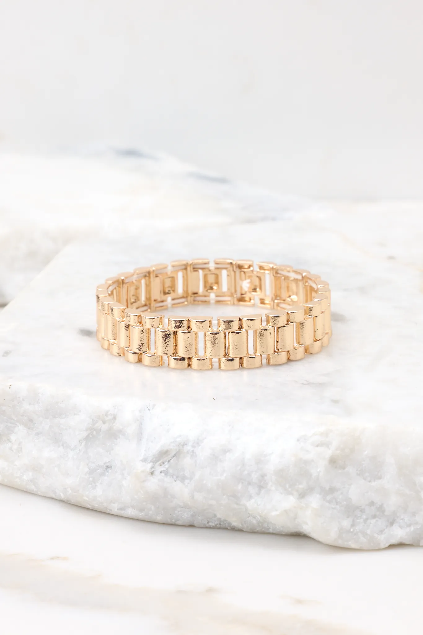 Taking Time Gold Link Bracelet