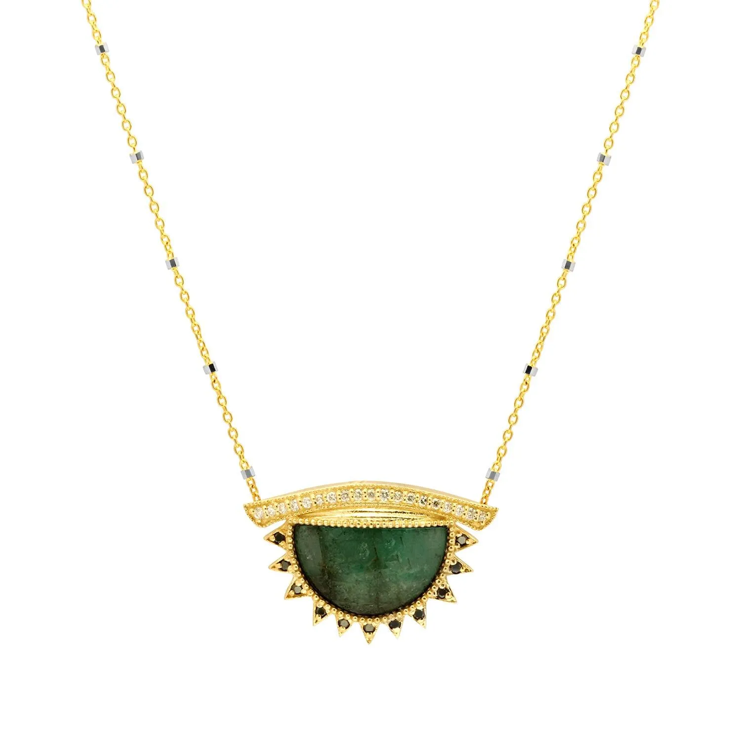 Third Eye Necklace   Emerald