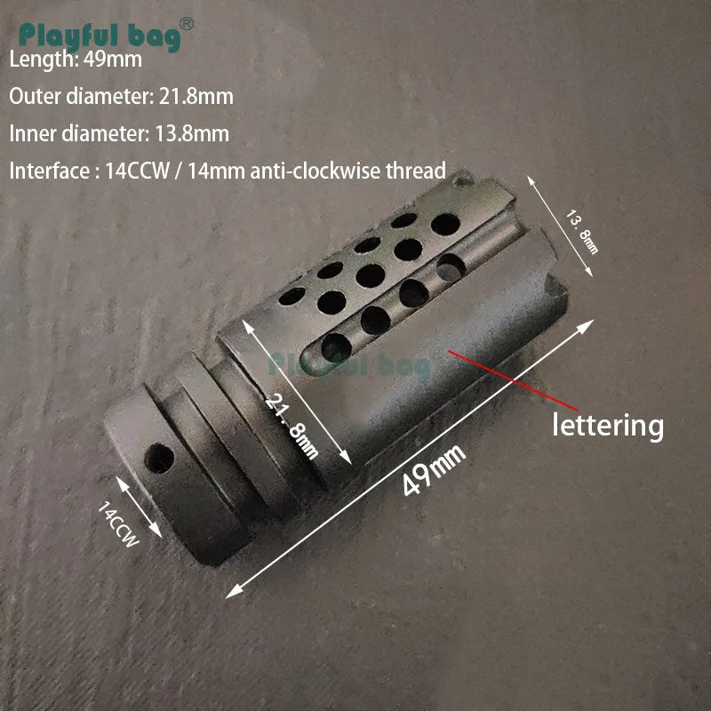 Toy gun accessories 14CCW 14 mm reverse tooth  j12 DTM 105 DTK-1 AK SF  SLR BCF metal vg6 fire cap 416  ACR fire cap WC556 VG6 percussion cap