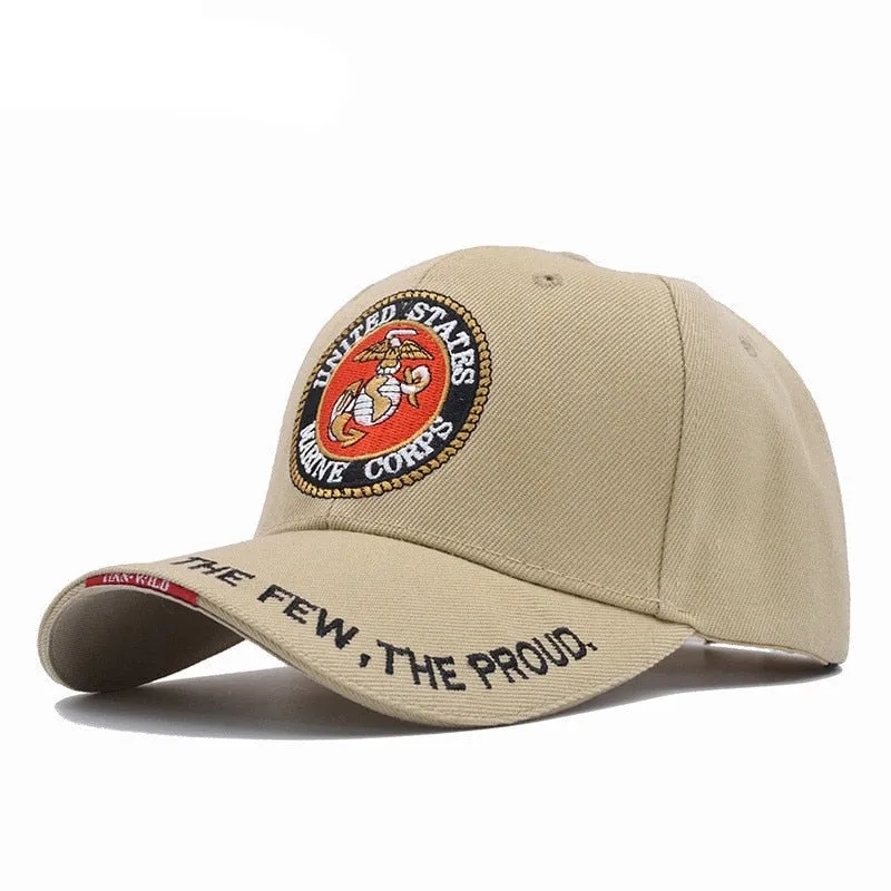 United States Marine Corps Tactical Bone Baseball Cap Men Navy Seals Hat For Adult Size 56-59cm